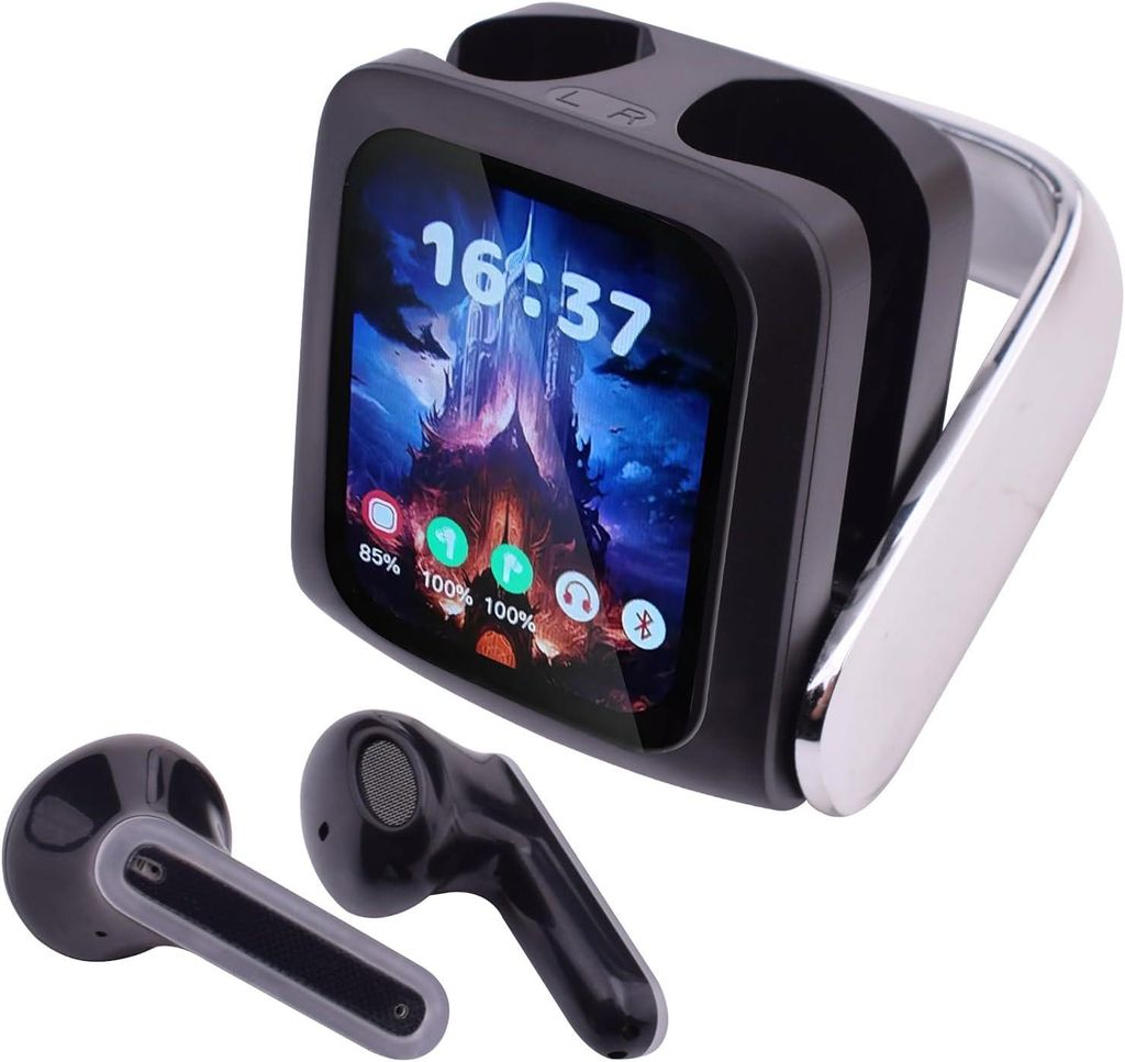 In-Ear-Kopfhörer, mit Touchscreen Bluetooth kabellos mit Bildschirm schnurlose drahtlose Ohrhörer Bluetooth für iPhone Android Ohr Earphone Kopf...