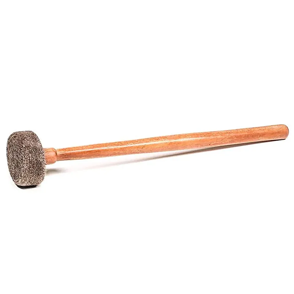 Bâton de Frappe en Feutre pour Grands Bols Sonores et Gongs - 32 cm Long