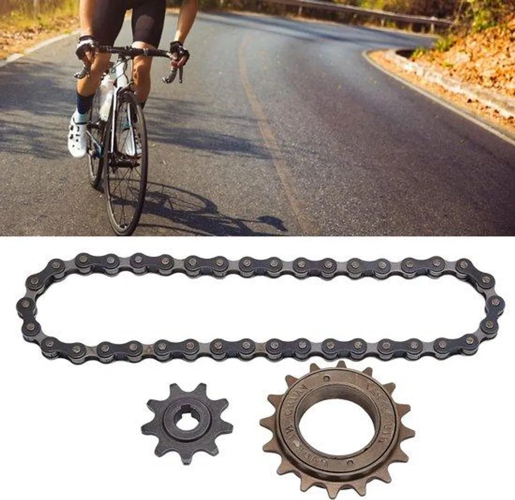 Système de transmission VTT complet avec chaîne 38 maillons et 9 pignons