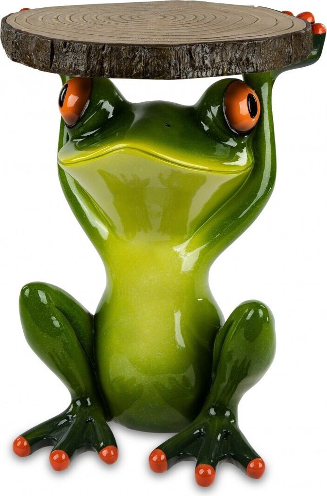 Garten Deko Tisch Frosch - Frosch Tierfigur für Blumen und Produktbild 