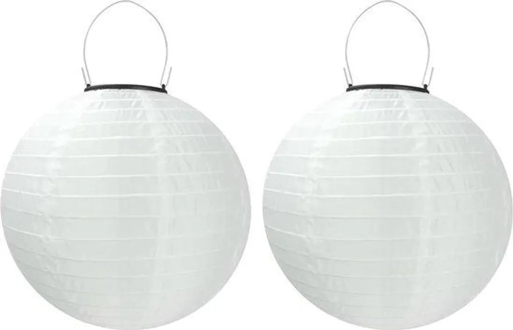 Globe solaire lumineux extérieur blanc 25 cm étanche pour jardin