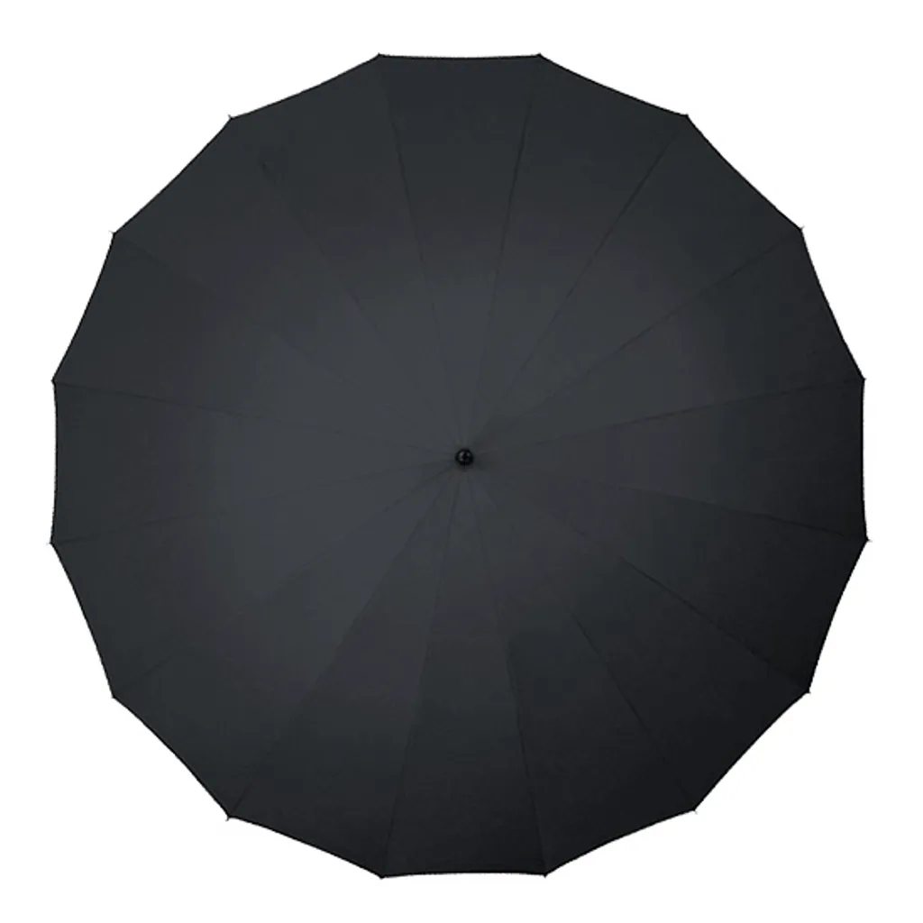 ombrello antivento 103 cm poliestere nero - 2