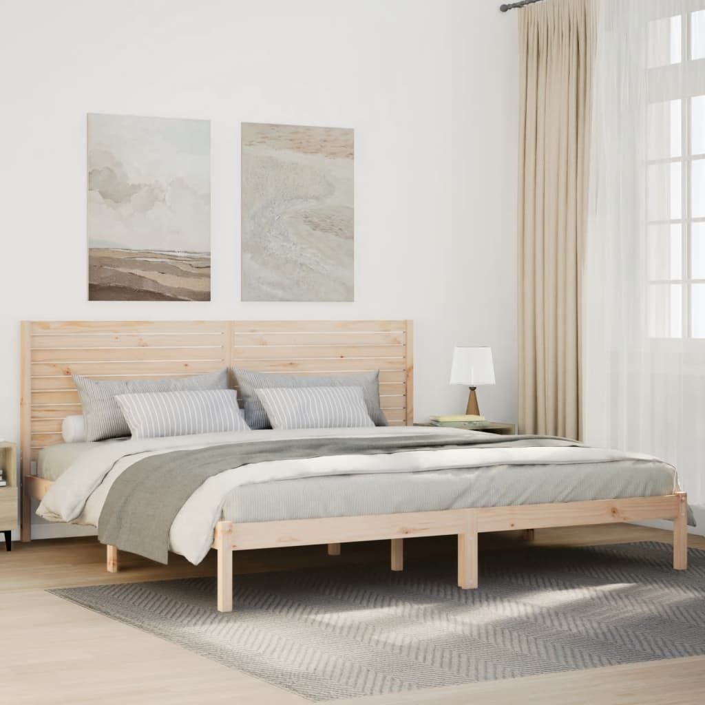 Maison Exclusive - Massivholzbett Extra Lang ohne Matratze 200x210 cm