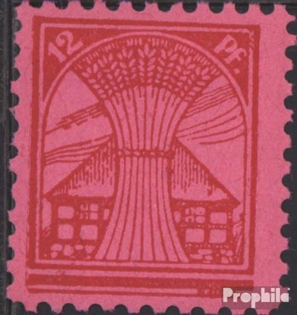 Briefmarken Sowjetische Zone (All.Bes.) 1945 Mi 19y, Papier lebhaftlilarosa postfrisch Mecklenburg 1.Ausgabe
