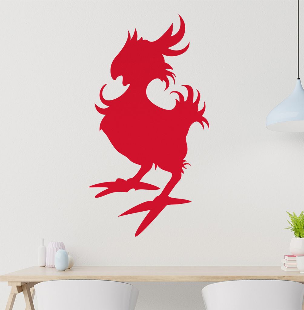Kücken Huhn Vogel Wandtattoo in 6 Größen - Wandaufkleber Wall Sticker - Dekoration, Küche, Wohnzimmer, Schlafzimmer, Badezimmer