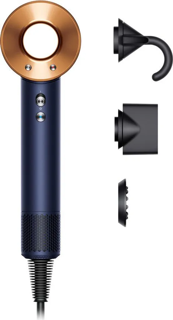 Sèche-cheveux Dyson Supersonic avec Contrôle Thermique Bleu et Cuivre