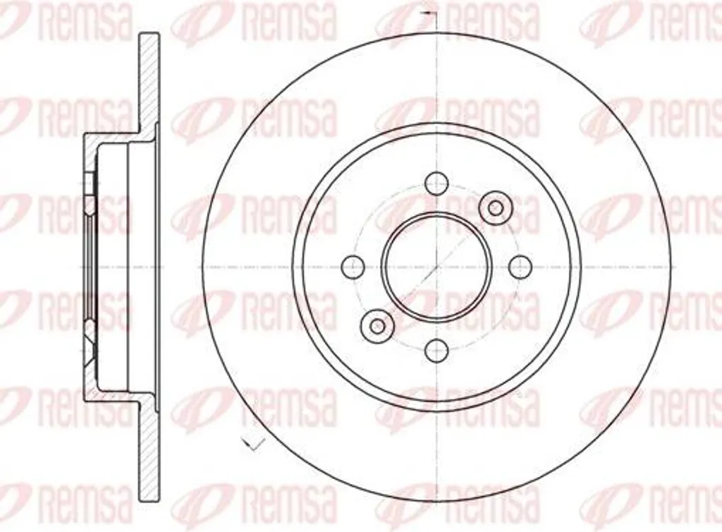 Disque de frein avant plein pour utilitaire Kangoo avec OE 7701207227