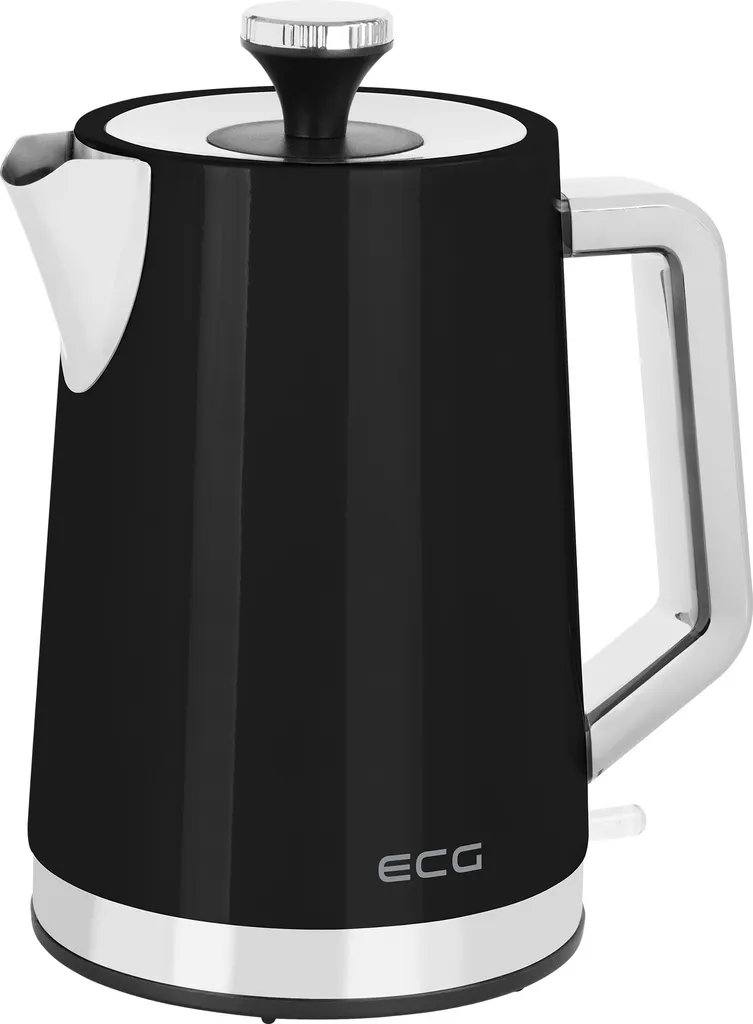 Bouilloire 1,7L 2200W ECG RK 1766 Vintage Nero avec Arrêt Automatique