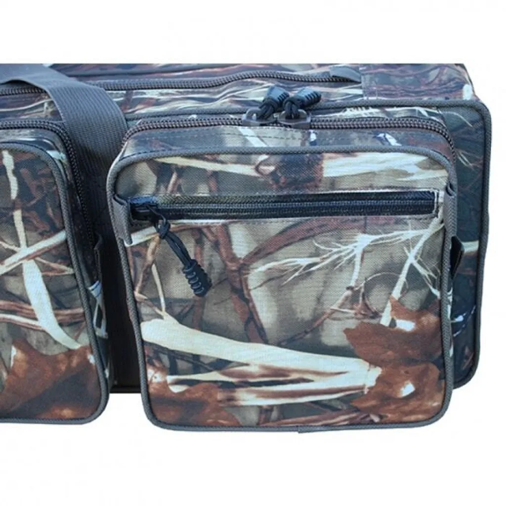 Fourreau de pêche Camo 110cm Suretti à 3 compartiments zippés rigides