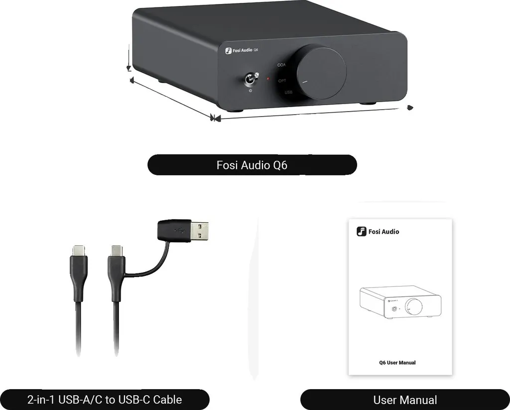Convertisseur Audio Numérique Analogique Q6 Haute Fidélité XMOS XU316