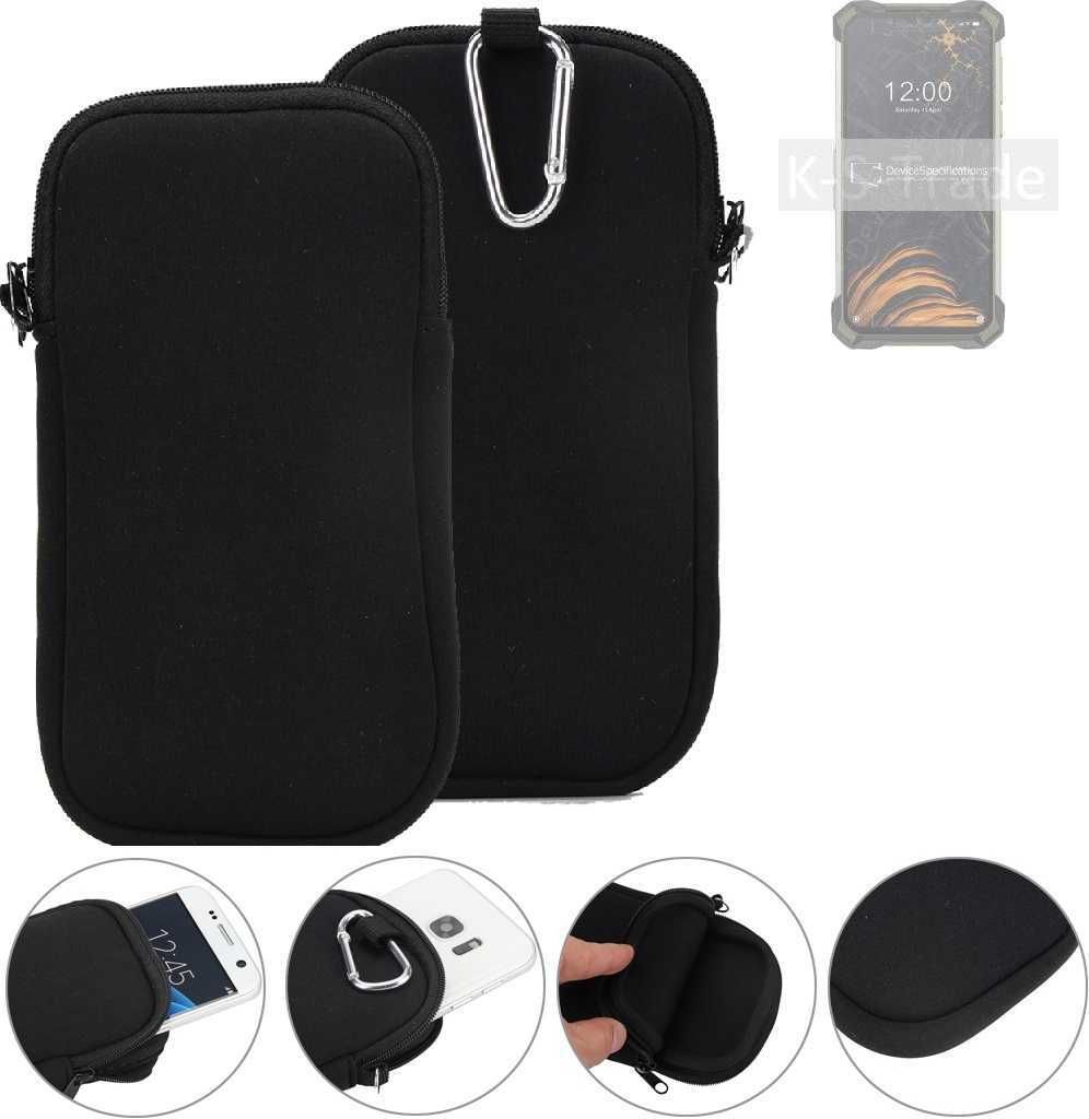 K-S-Trade Neopren-Hülle Handyhülle kompatibel mit Doogee S86 Schutzhülle Neoprenhülle Sleeve Schutz-Hülle Gürtel Tasche Case Holster Handytasche