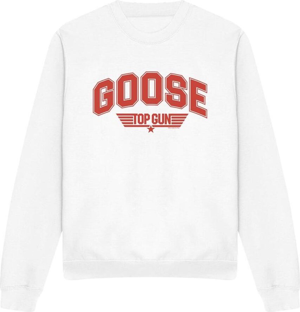 Top Gun - "Goose" Sweatshirt für Herren/Damen Uni TV12982 (S) (Weiß)