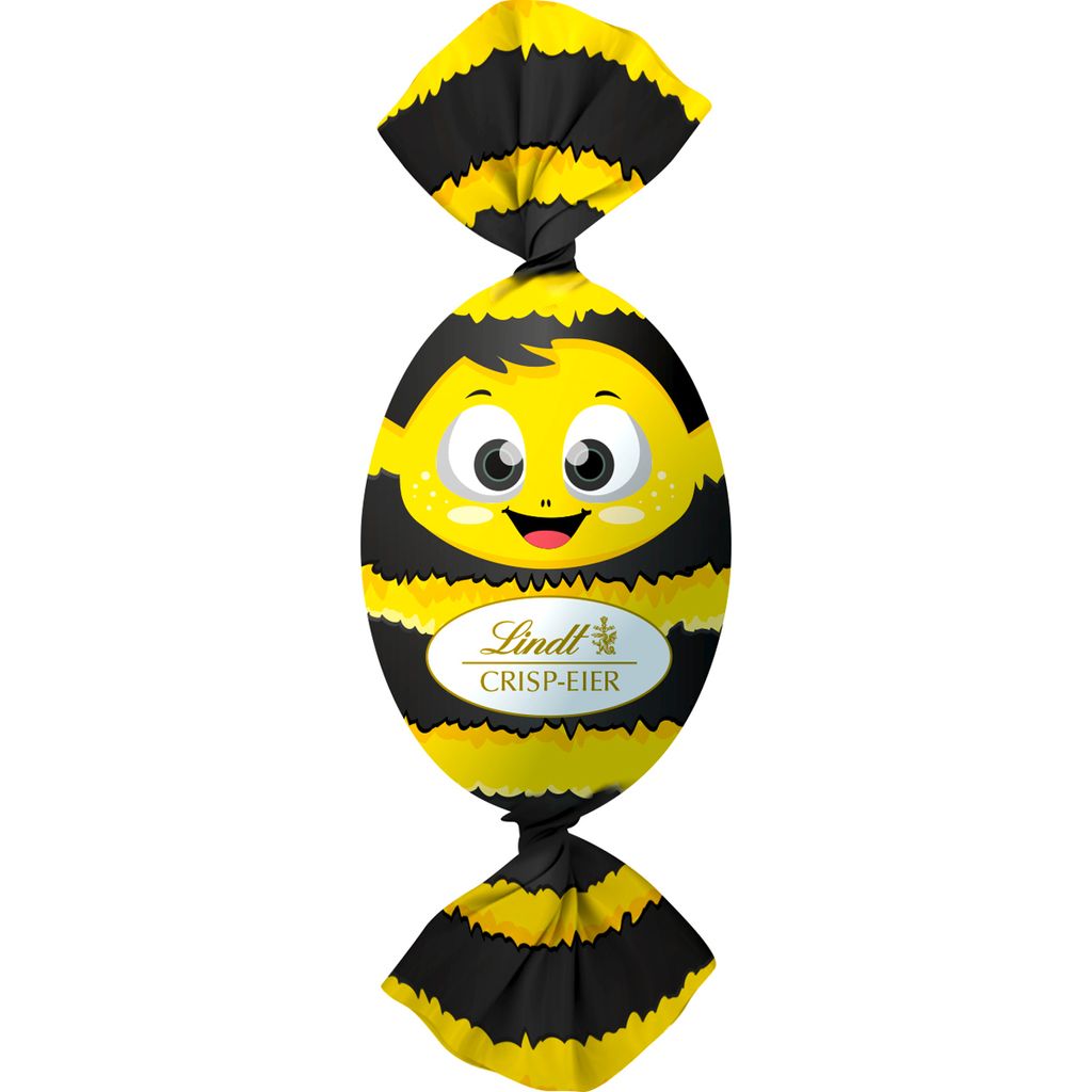Lindt Crisp Eier Kids aus Vollmilchschokolade und Nusscreme 86g