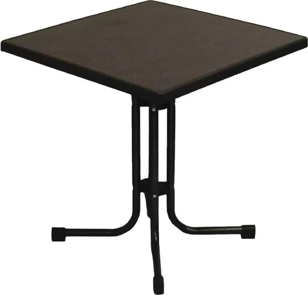Table de patio Limburg 700x700x730mm pliable Pizarra pour extérieur
