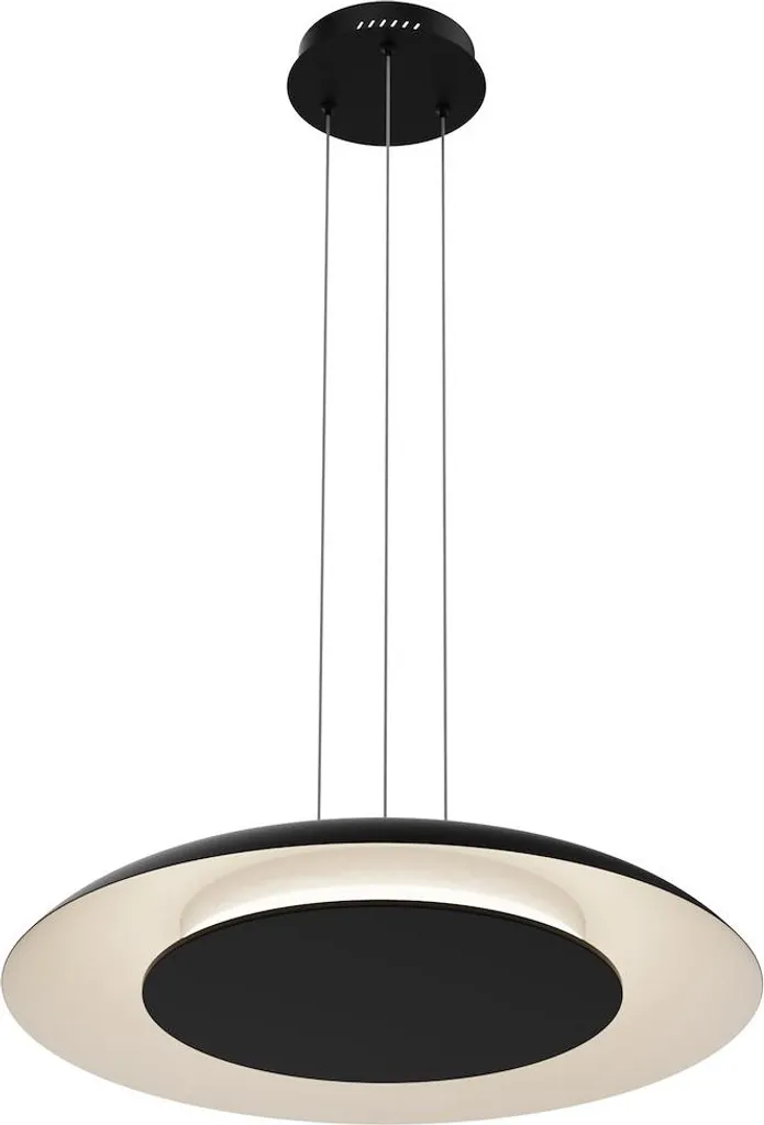 Suspension LED 30W Anti-Éblouissement Noir - Éclairage Douceur 3-en-1