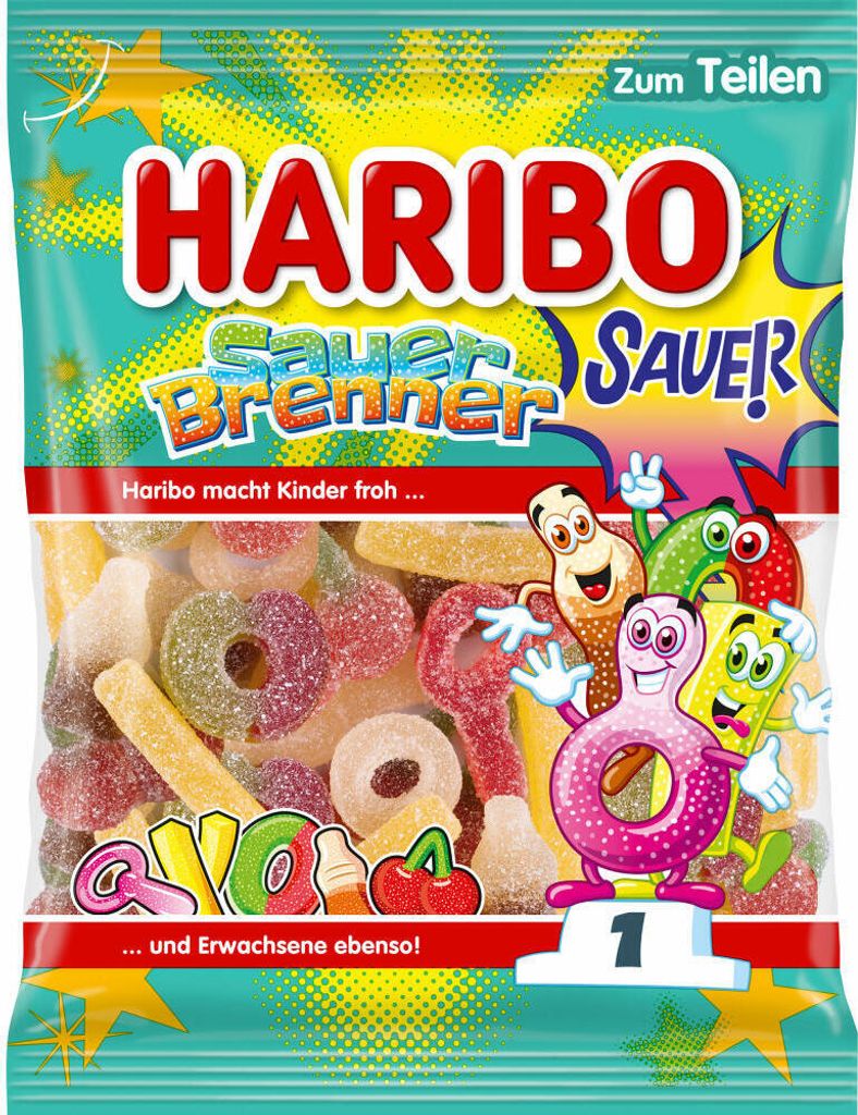 Haribo Sauer Brenner der Fruchtgummi Klassiker in sauer Produktbild 