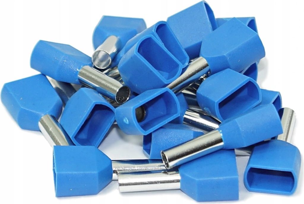 Aderendhülsen TWIN Querschnitt 16 mm² 14 mm Kabelhülsen 100 Stück isoliert