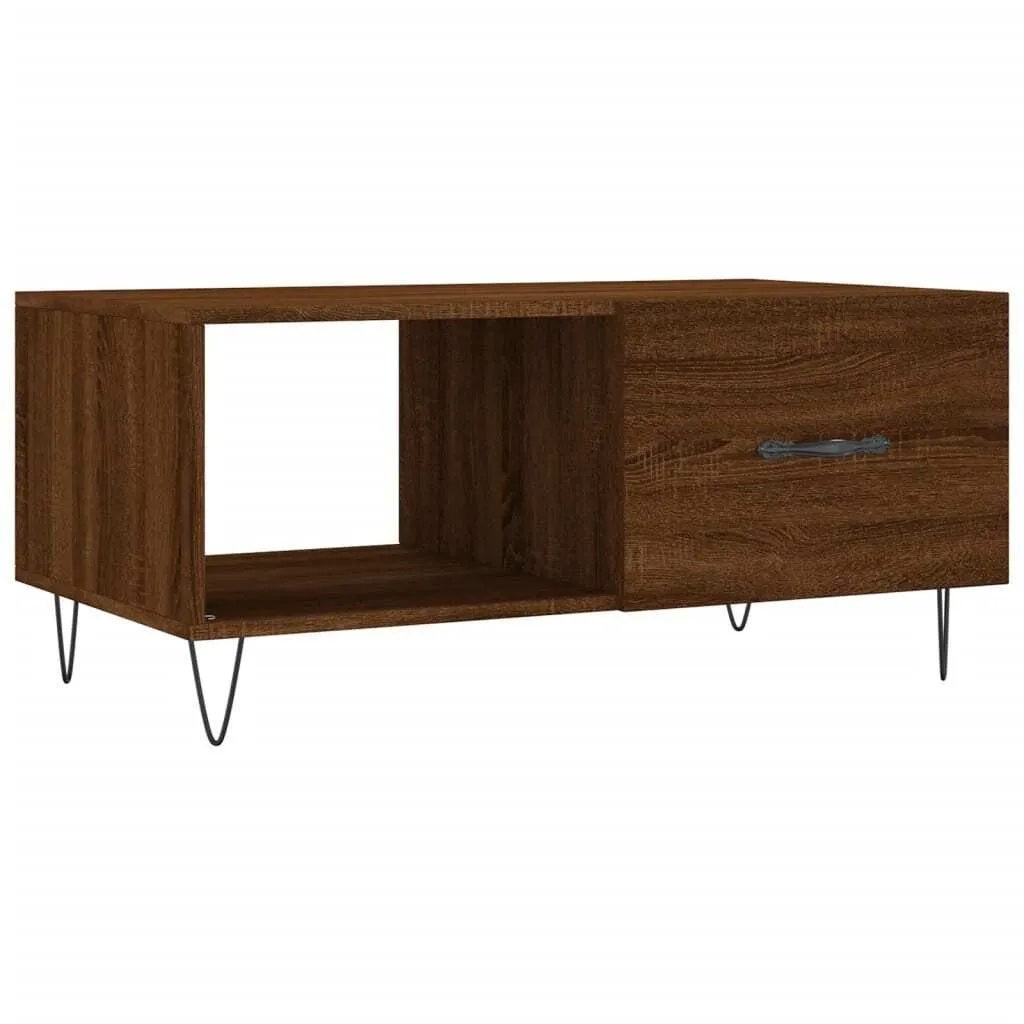 Tavolo da Caffè Design Rovere Marrone 90x50x40 cm | Arredo Moderno