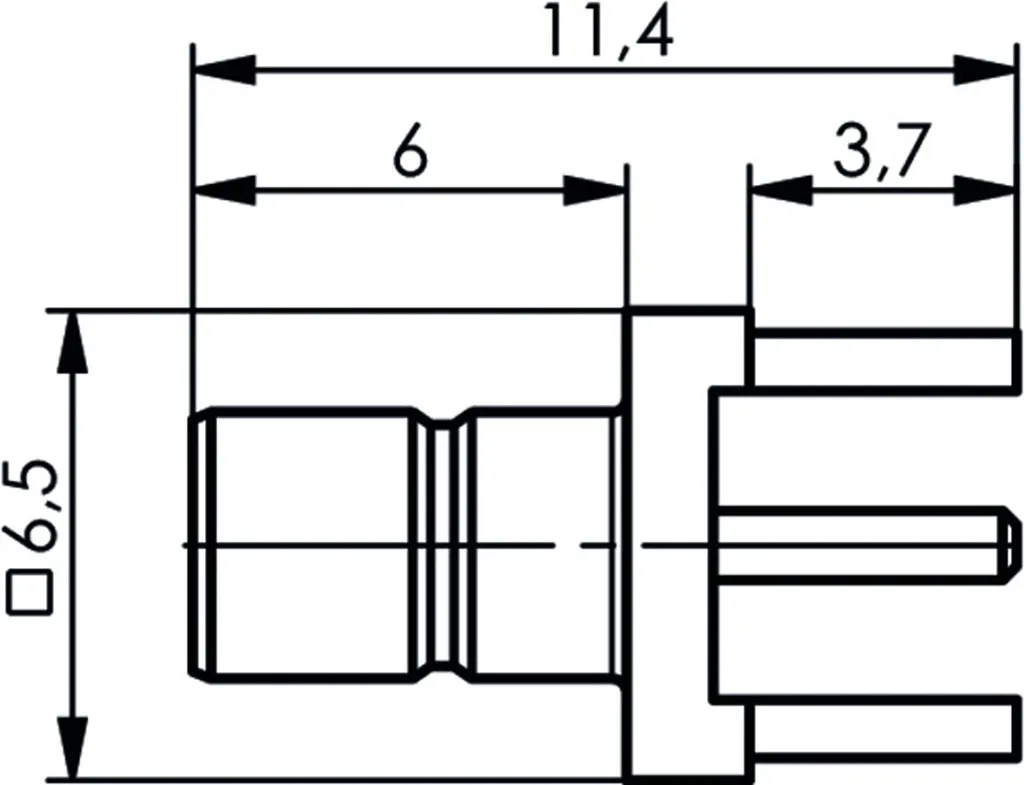 Connecteur SMB pour Circuit Imprimé TELEGÄRTNER Or : Solution de Mesure - 2