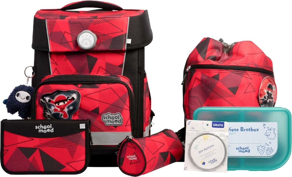 School Mood Champion Pro Kai (Ninja), 7-tlg. Schulranzenset Produktbild 