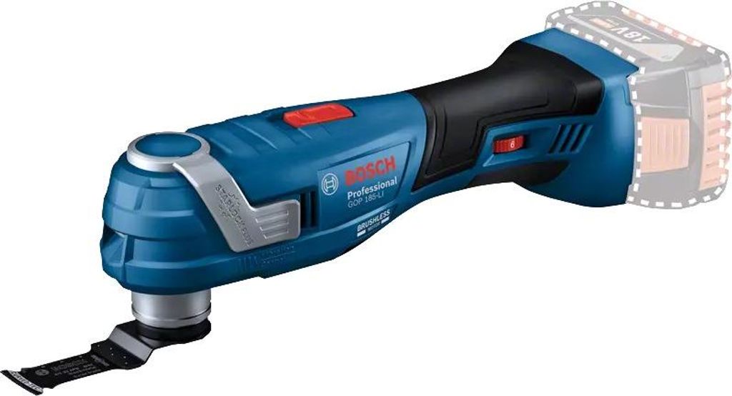 Bosch GOP185-LI Akku-Multifunktionswerkzeug Solo 18V Li-Ion ohne Akku/Ladegerät