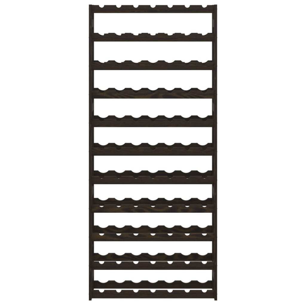 "2026 Aktion"Weinregal schlichte Design - Flaschenregal, Kellerregal, für 77 Flaschen Schwarz Massivholz Kiefer DEMöbel 3432428