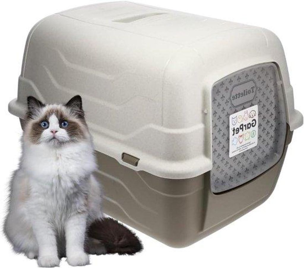 XXL Katzenklo mit Deckel und Schaufel Aktivkohlefilter
