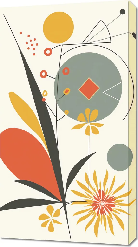 Offerta Quadro 50x90 Giardino Geometrico: Qualità Top Prezzo Shock