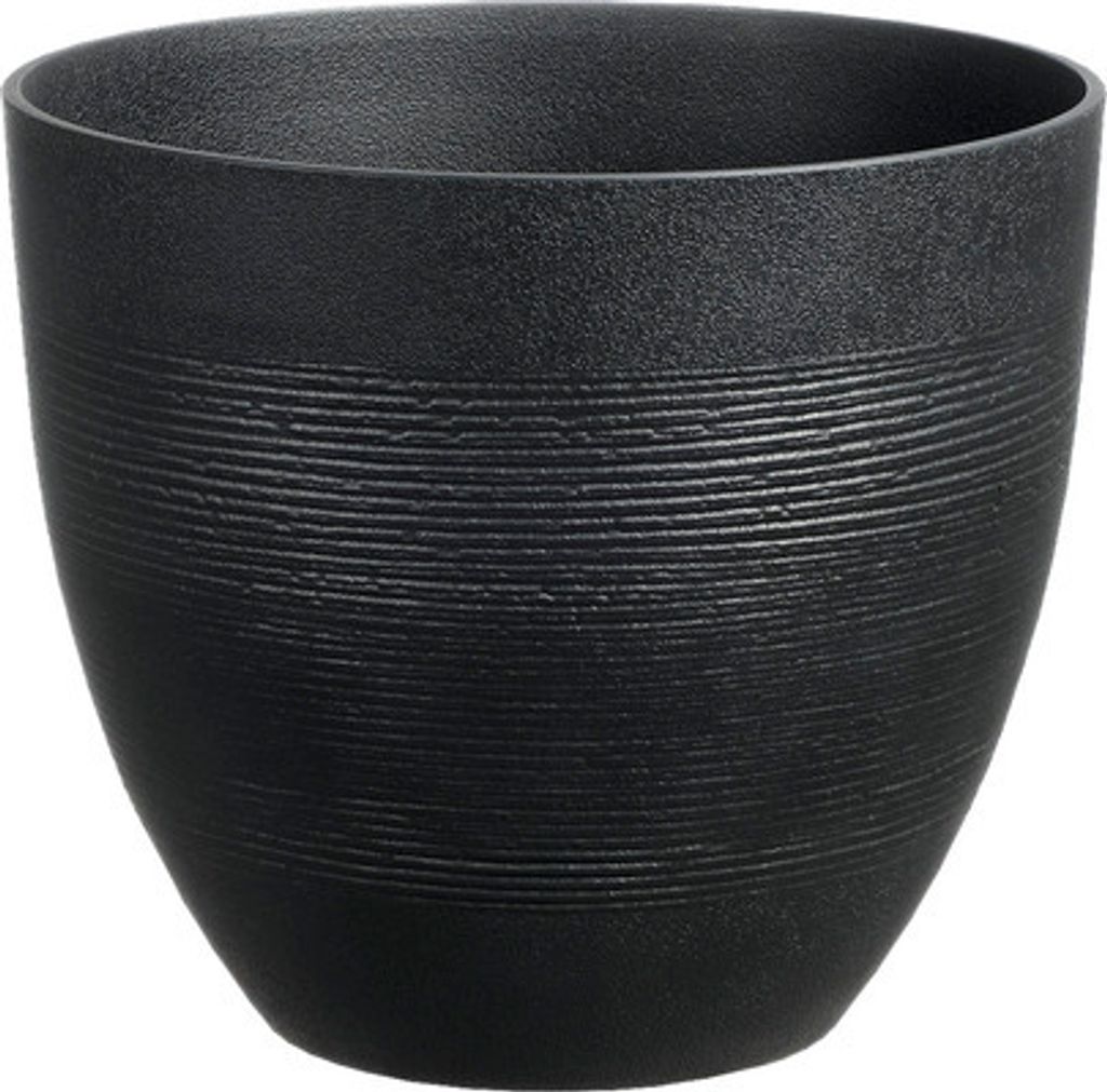 Pflanztopf Lafiora Liam Kunststoff Ø 45 cm H 39,5 cm anthrazit