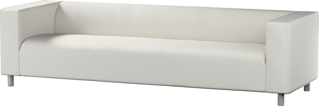 Dekoria Bezug für Klippan 4-Sitzer Sofa, hellgrau, Bezug für Klippan 4-Sitzer