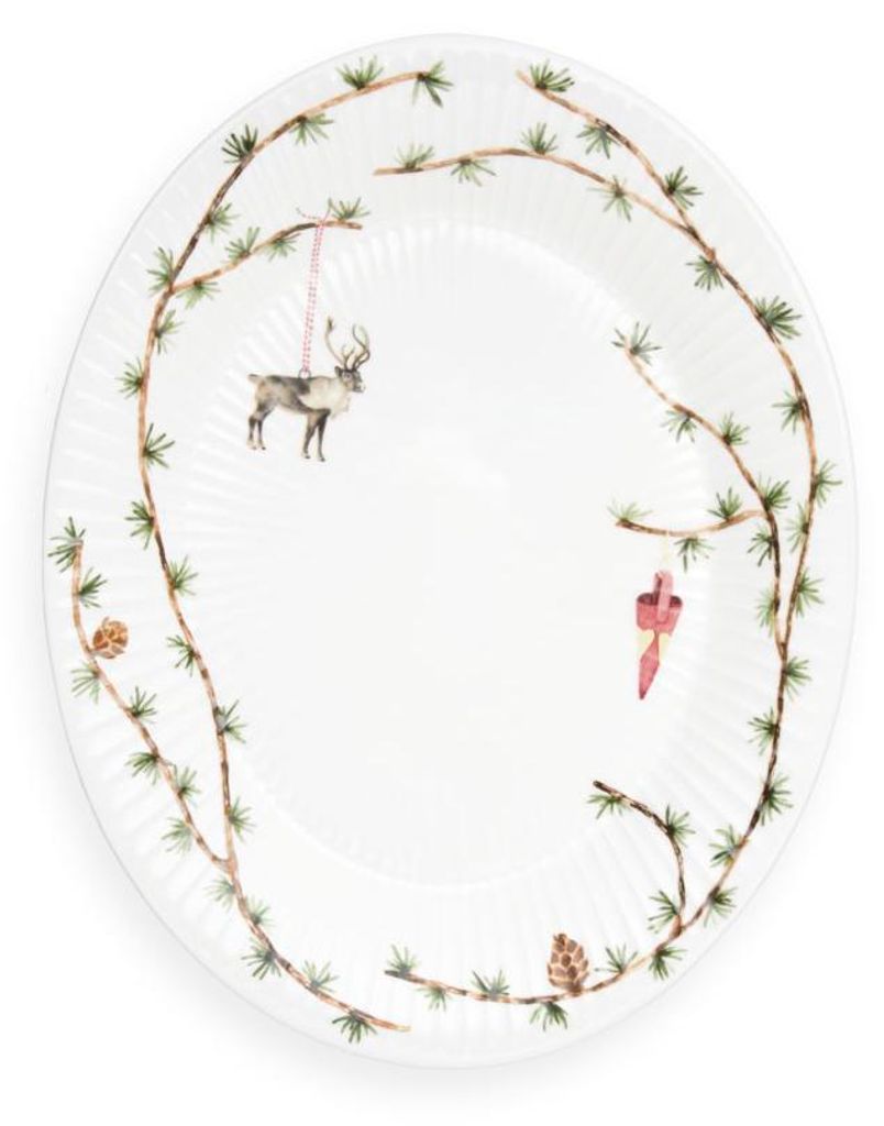 Kähler Design - Hammershøi Christmas Ovale Schale 27 x 34 Produktbild 
