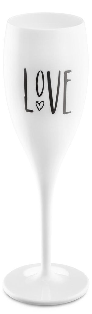 koziol 3780525, Champagnerflöte, Kunststoff, Weiß, 5,7 cm, Produktbild 