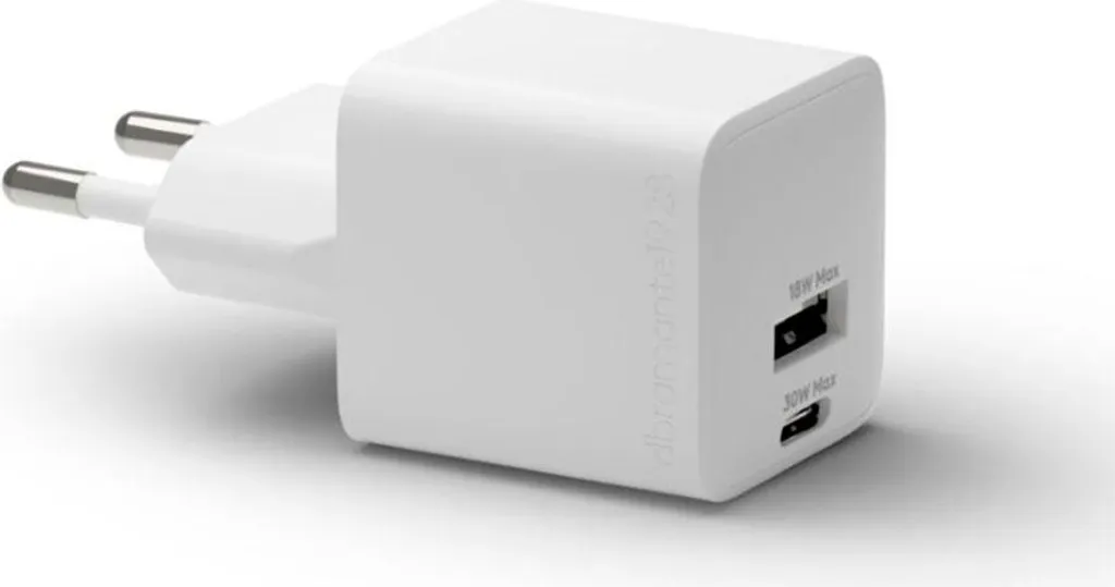 Adaptateur secteur USB-C 30W dbramante1928 re-charge Pro double port Blanc