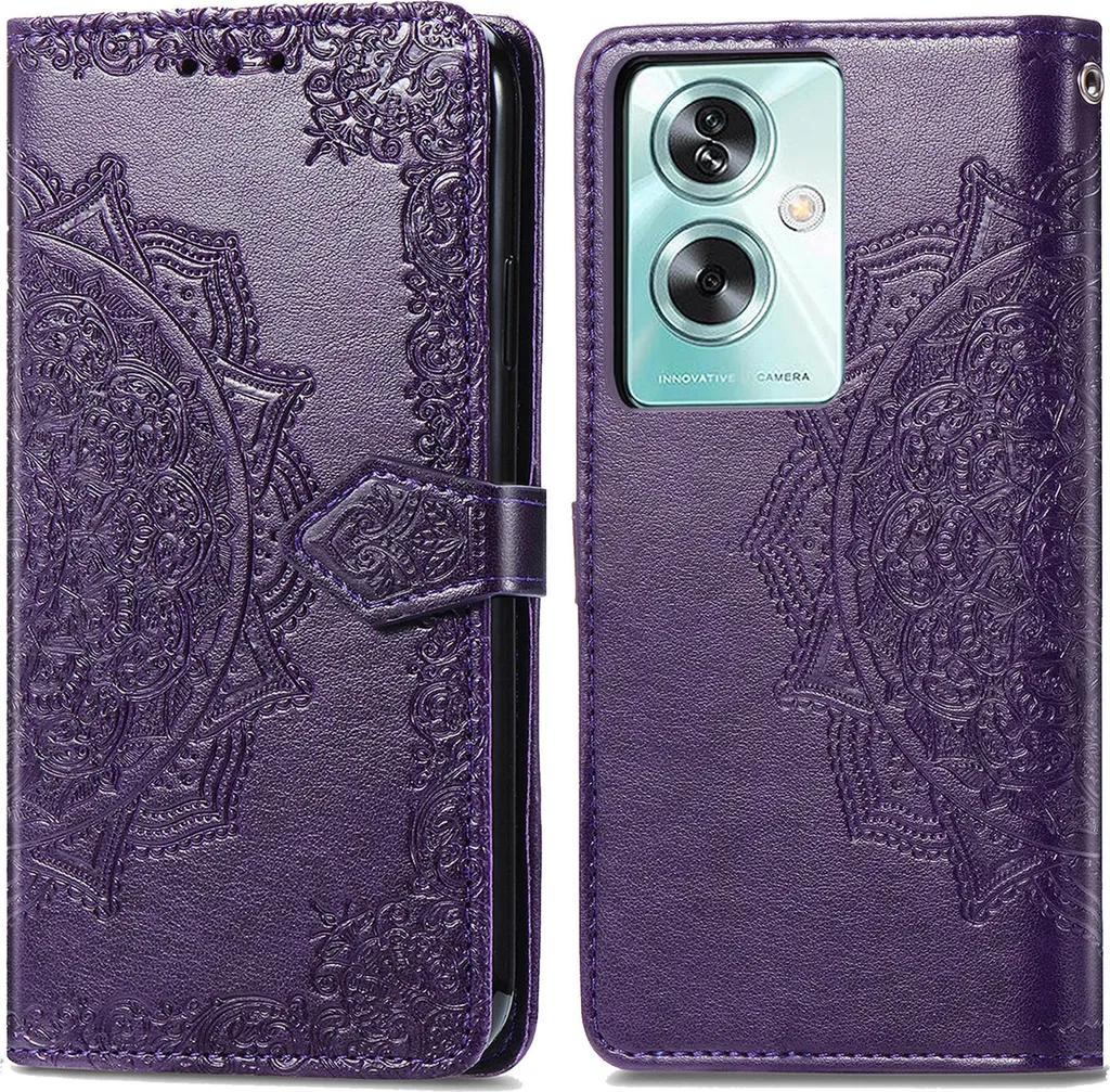 Custodia Mandala Oppo A79 Viola iMoshion - Soluzione All-in-One