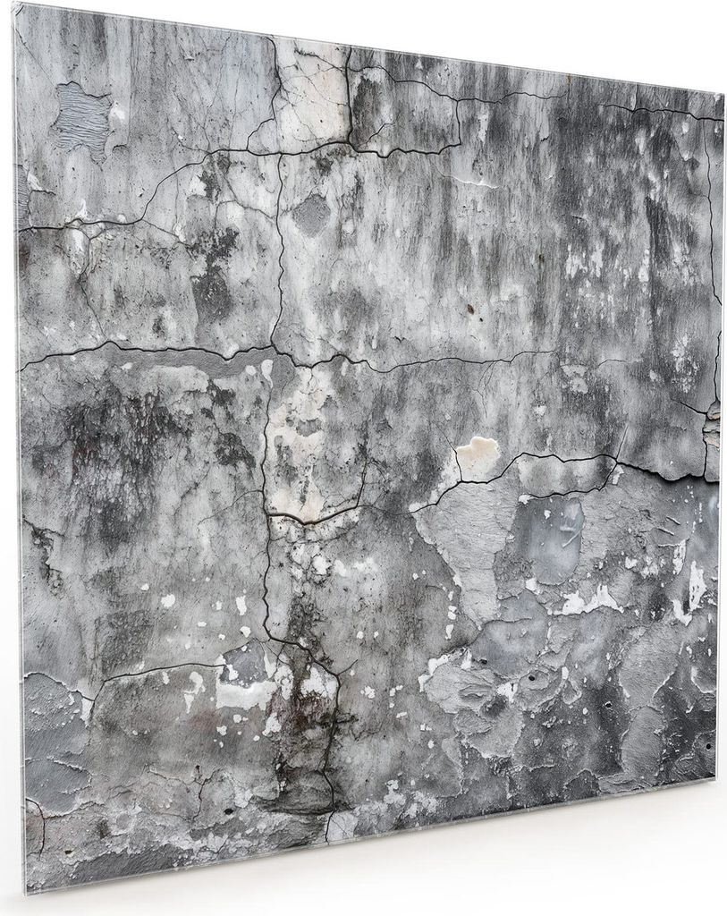 Küchenrückwand Spritzschutz Glas mit Motiv Gealterte Wandoberfläche 40 x 40 cm