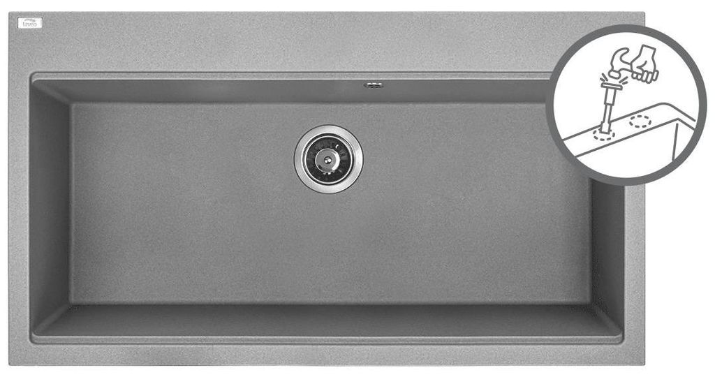 Kuchinox TAU jednodřez, granit SBT_5109 Produktbild 