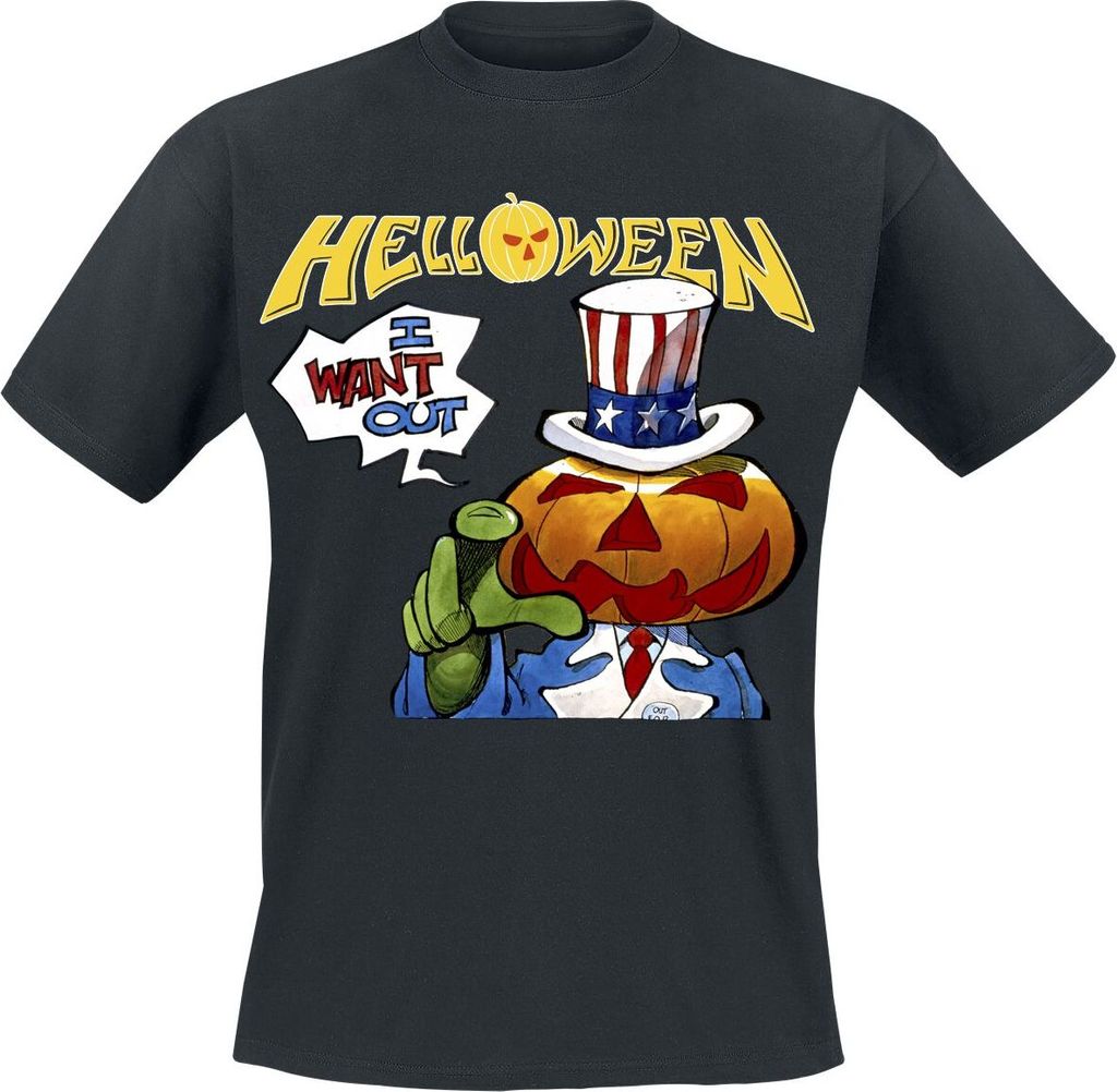 Helloween T-Shirt Herren I Want Out schwarz M