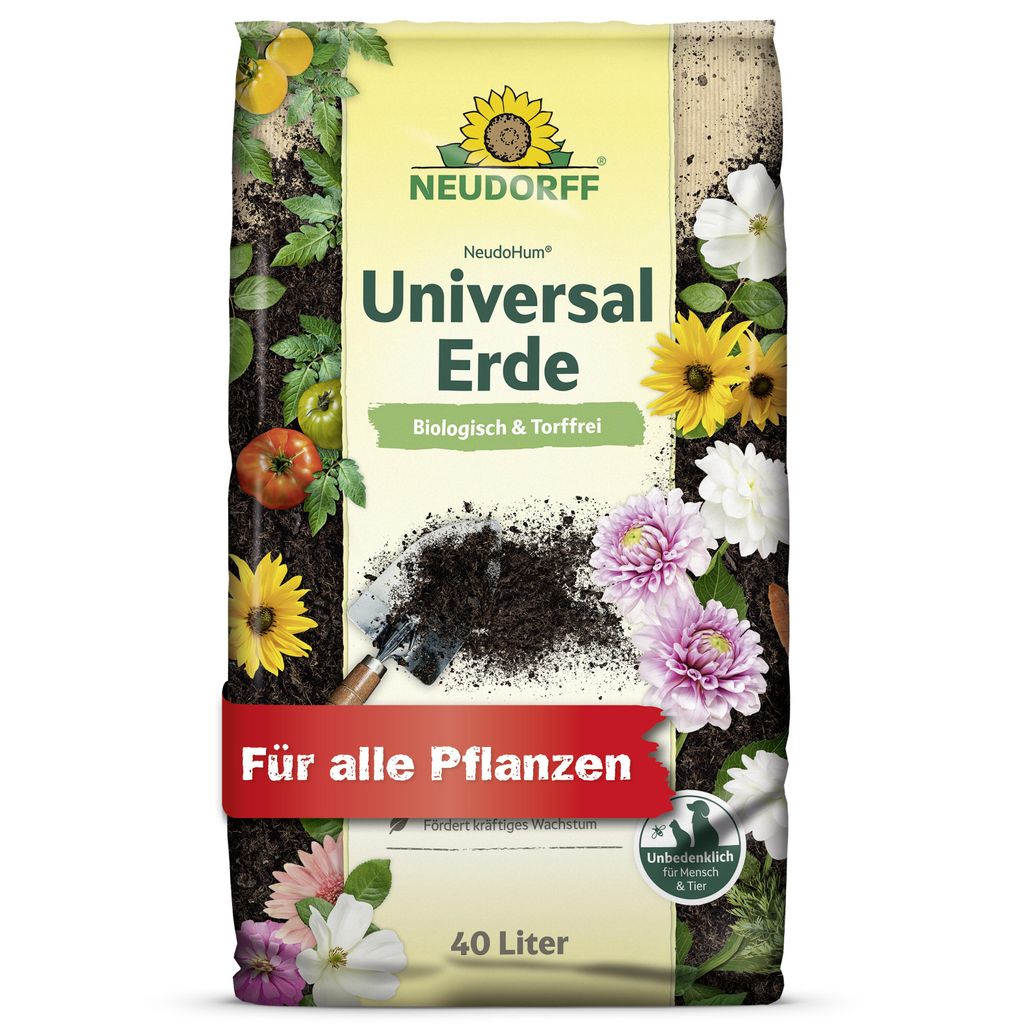 Neudorff NeudoHum UniversalErde 40 Liter torffreie  Erde Produktbild 