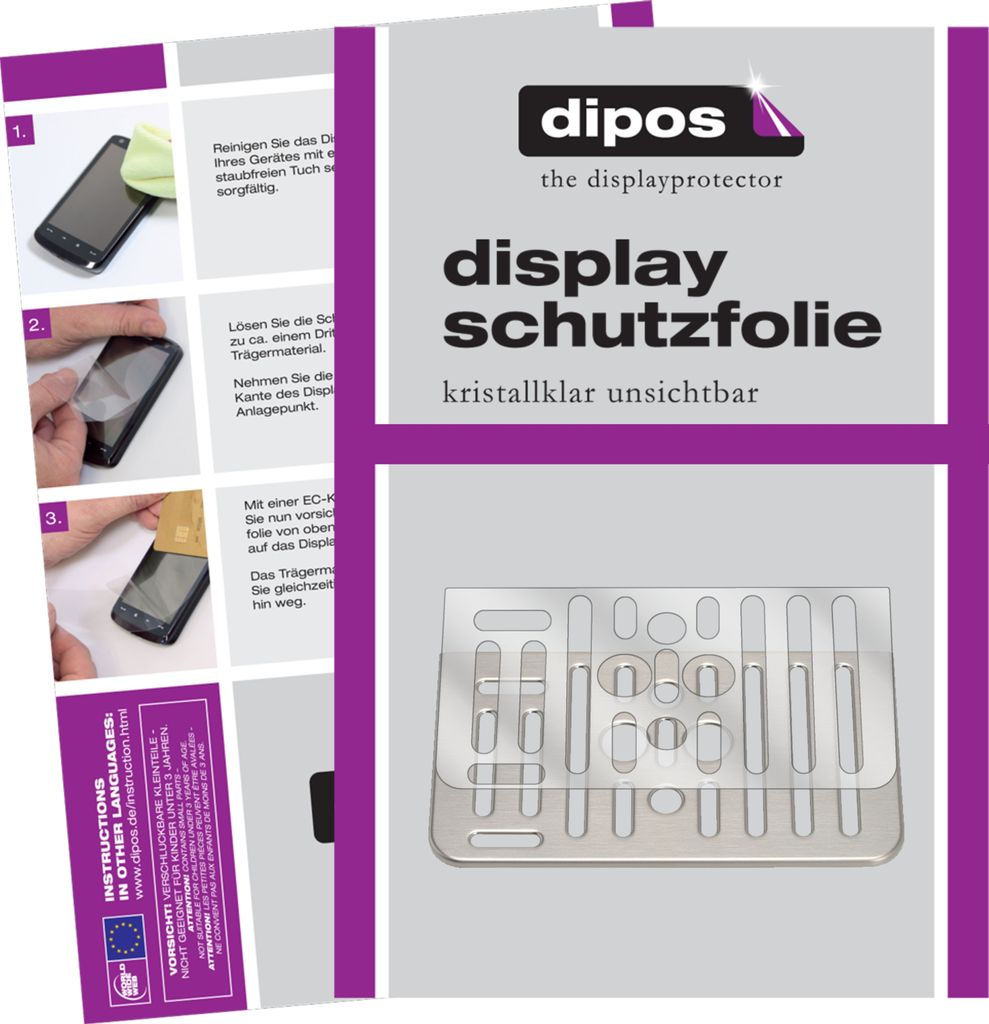 Schutzfolie für SAECO HD8977 Tropfblech Display Folie klar Displayschutzfolie