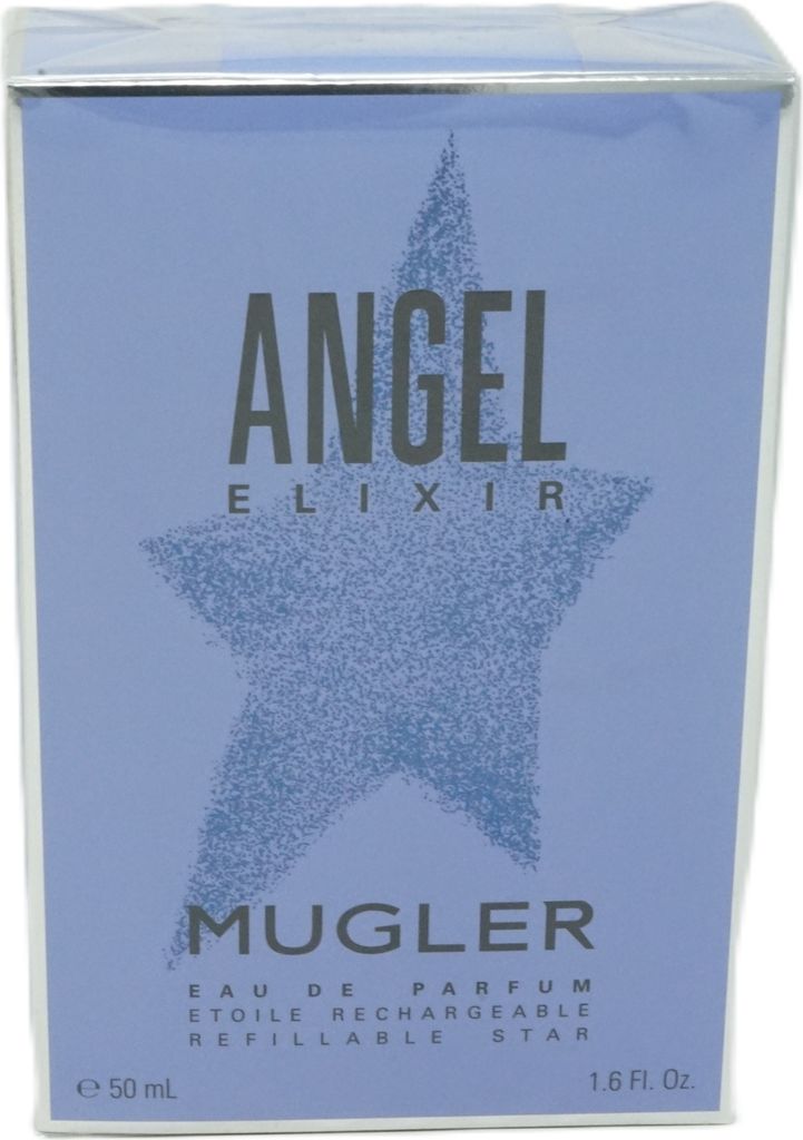A product box for Thierry Mugler Angel Elixir Eau de Parfum.