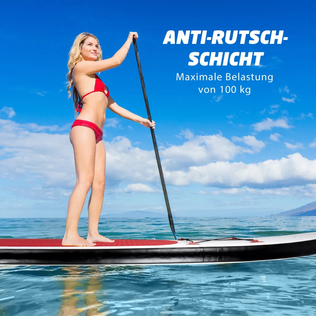 Stand Up Paddle Gonflable Polyvalent 10 Pieds avec Accessoires de Glisse