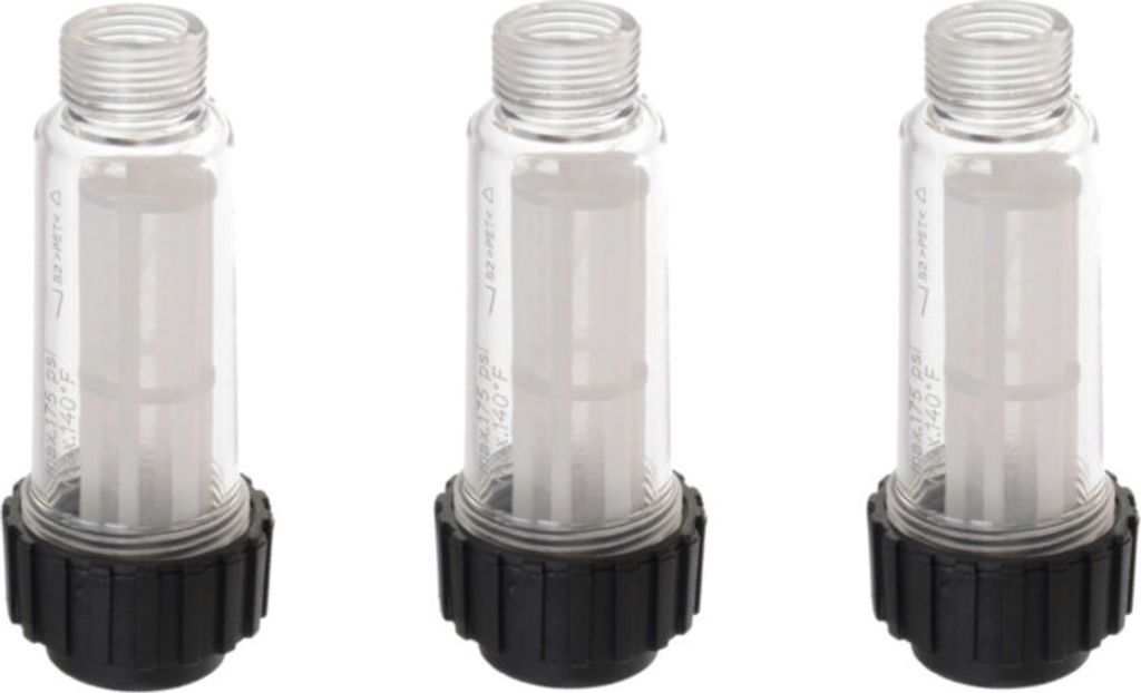 3x Trade-Shop Hochdruckreiniger-Wasserfilter kompatibel mit Nilfisk C 110.7-5 X-tra C 120.7-6 PC C 135.1-8 PCAD C-PG 135.1-8 PCDI X-tra ersetzt 128...