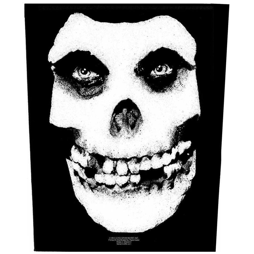 Misfits - Patch "Face Skull" RO3193 (Einheitsgröße) (Schwarz/Weiß)