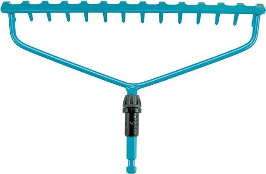 Râteau 14 dents pour sol dur, accessoire 36 cm spécial pont combiné