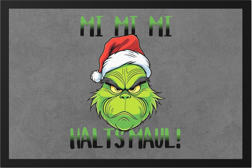 Mi Mi Mi Halts Maul Fußmatte Anti Weihnachten Ich hasse Weihnachten Mi Mi Mi