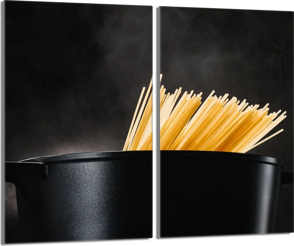 Copripiano Cottura Vetroceramica 2 Pezzi 30x52 Pasta Nera Antigraffio