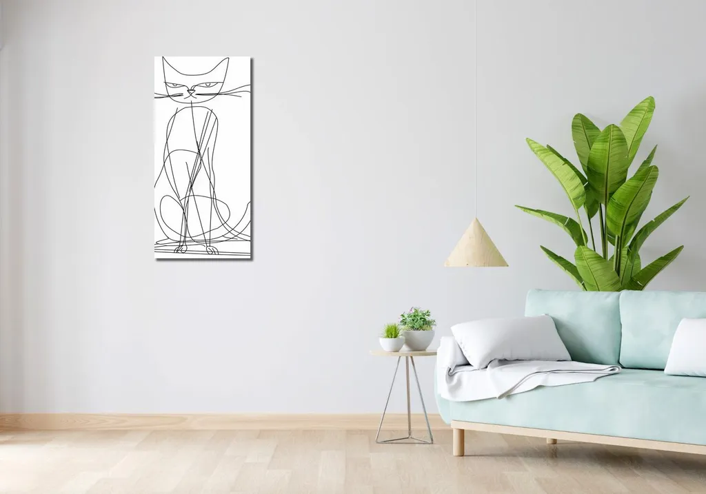 Image Chat Règle 40x90 cm - Finis les Murs Vides, Décorez Utile ! - 2
