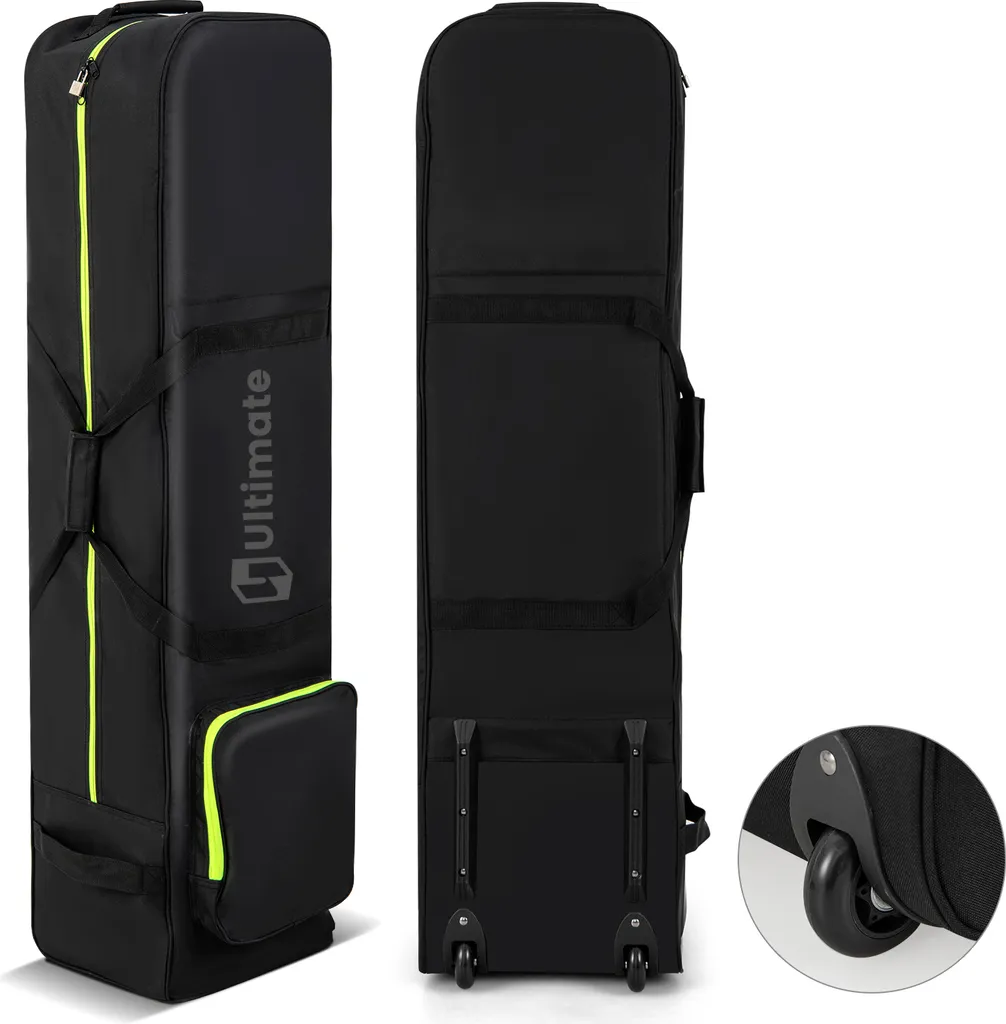 Sac de Golf pour Avion Pliable avec Roulettes et Fermeture à Clé
