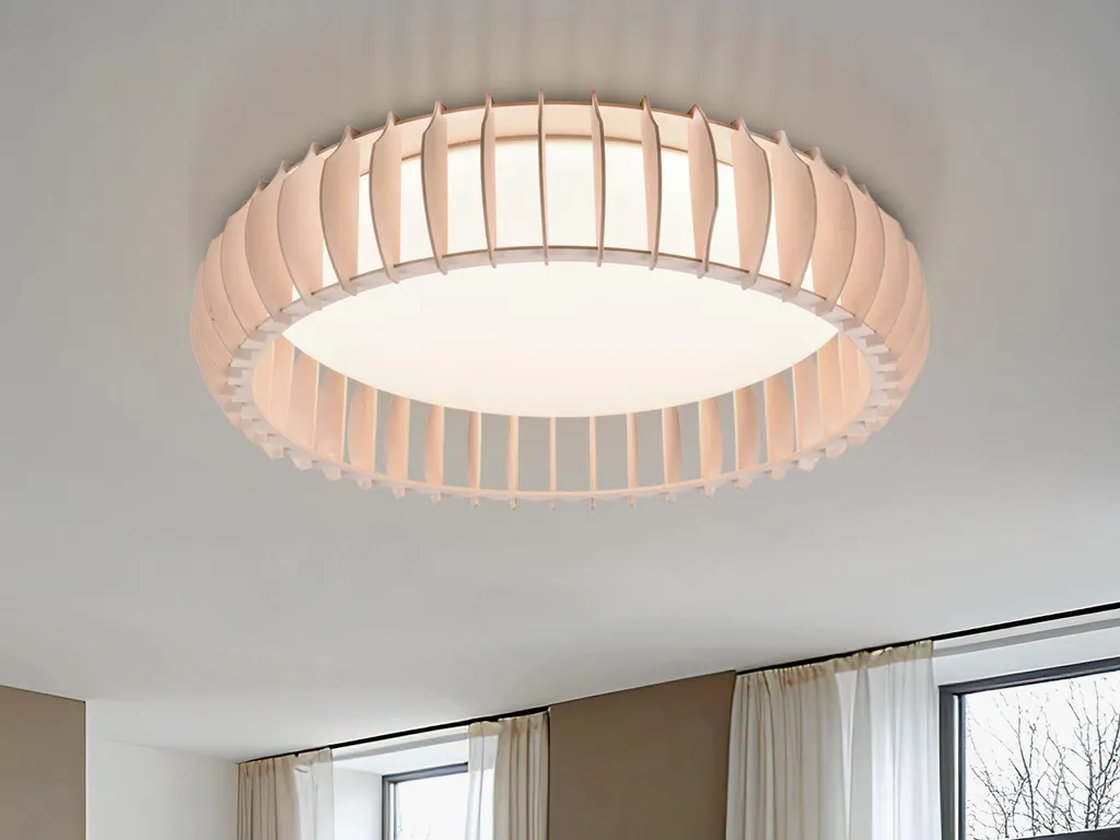 Plafonnier moderne à LED intégrées MONTE brun pour éclairage de salon - 11