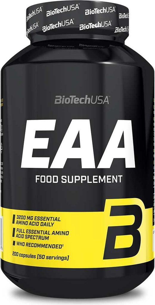 BioTech USA EAA 200 kapsúl / EAA esenciálne aminokyseliny / Obrázok produktu 